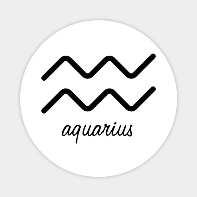  Aquarius Symbol  Aquarius  Magnet TeePublic